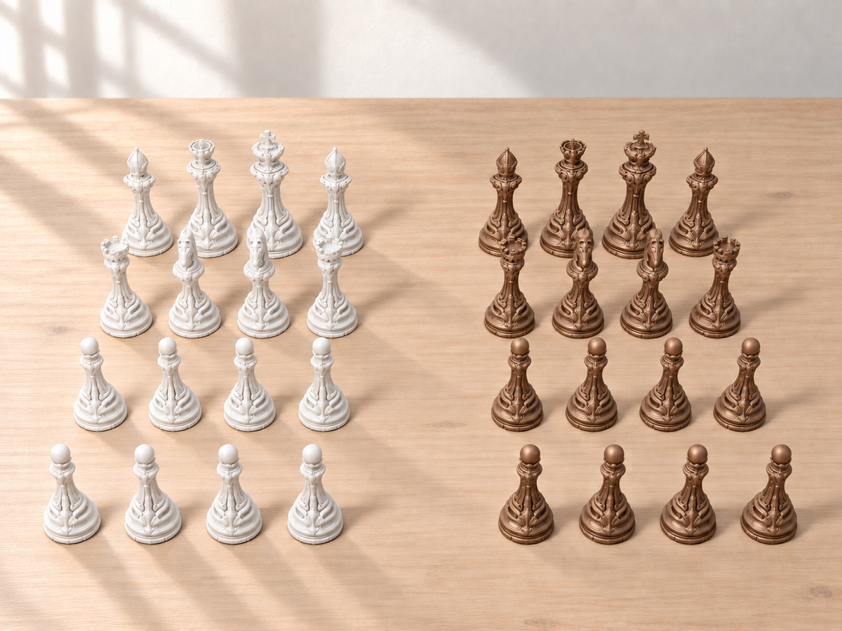 Auric Paragon Atelier – Schachfigurenset mit 32 Figuren – Ansicht 13