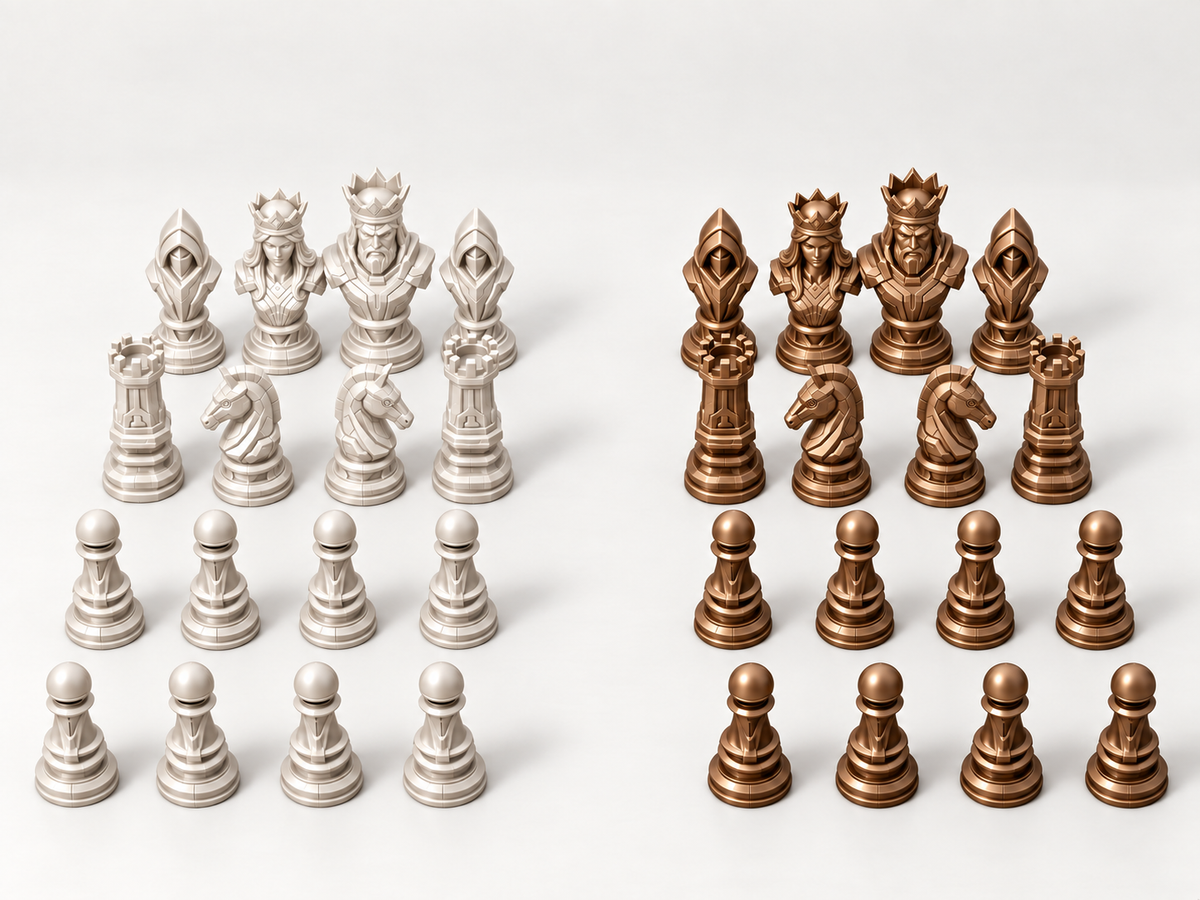 Eternium – Schachfigurenset mit 32 Figuren – Ansicht 13