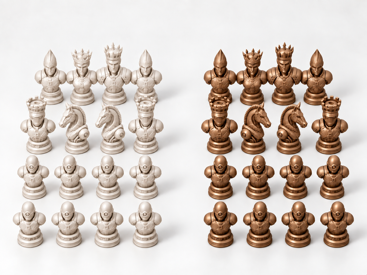 Metal Legion – Schachfigurenset mit 32 Figuren – Ansicht 13
