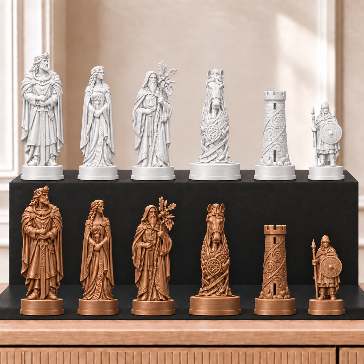 Kelten – thematisches Schachfigurenset mit 32 Figuren – Ansicht 13