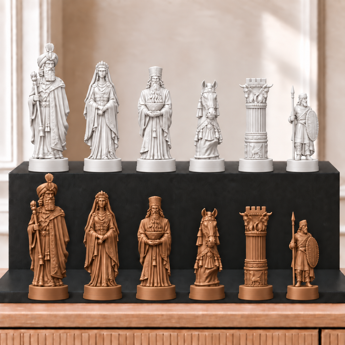 Persien – thematisches Schachfigurenset mit 32 Figuren – Ansicht 13