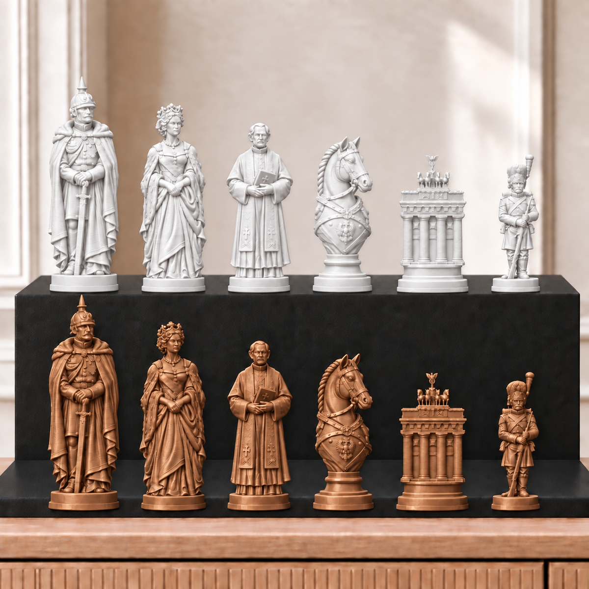 Preußen – thematisches Schachfigurenset mit 32 Figuren – Ansicht 13