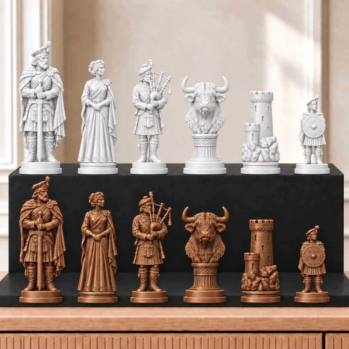 Highlander – thematisches Schachfigurenset mit 32 Figuren – Ansicht 13