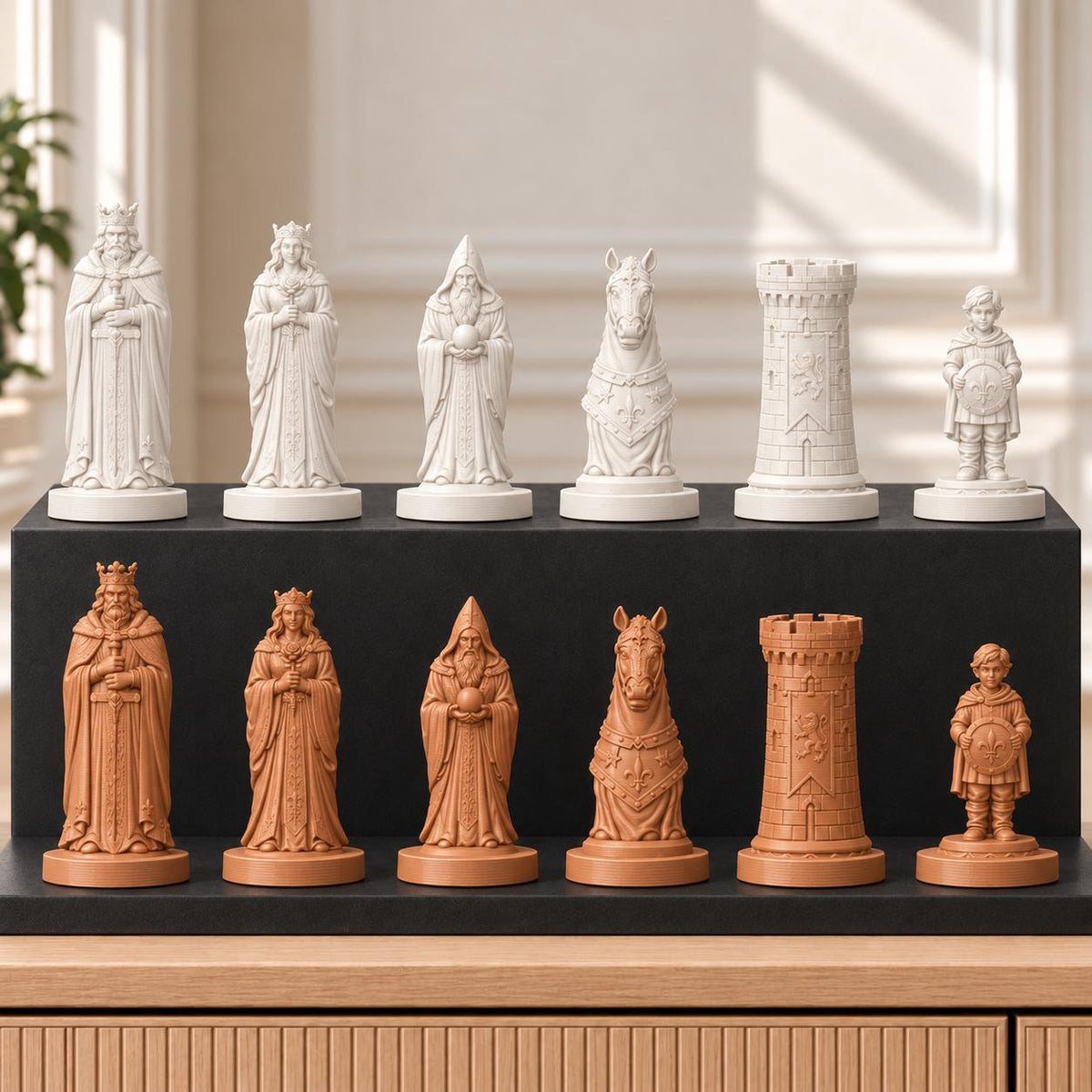 Artus – thematisches Schachfigurenset mit 32 Figuren – Ansicht 13