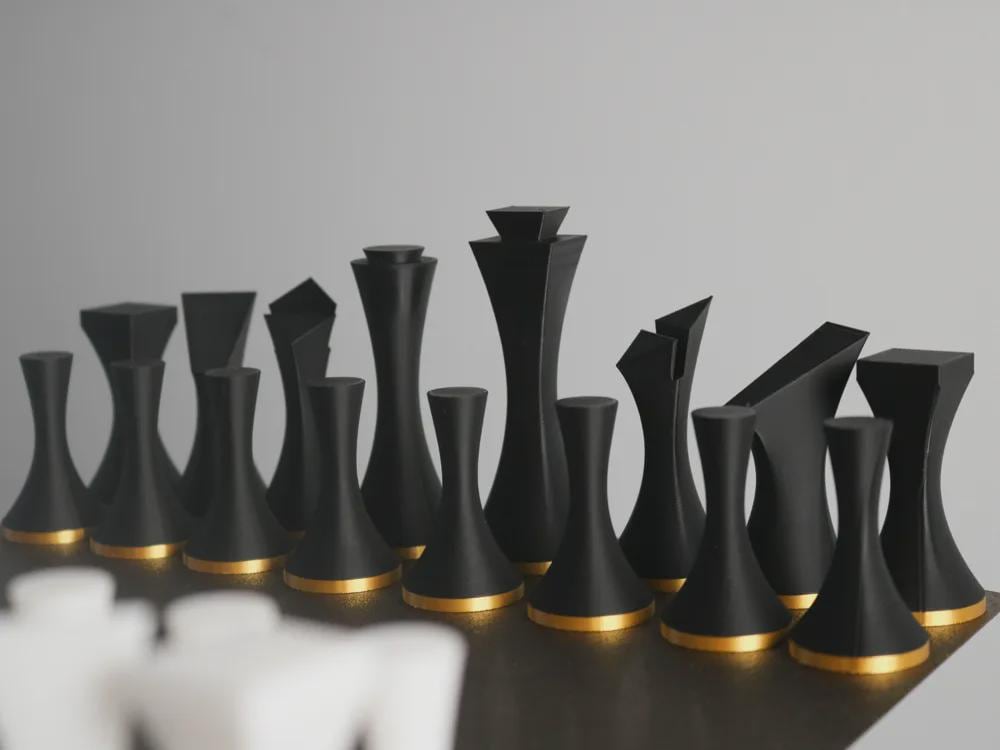 Minimalistische Schachfiguren Set – Ansicht 3