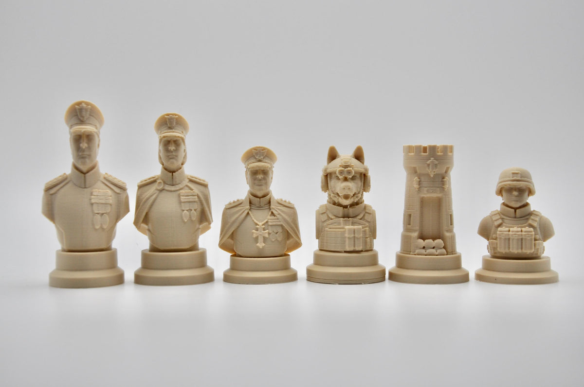 Soldaten-Schachfigurenset – komplettes 32-teiliges Schachset – Ansicht 6