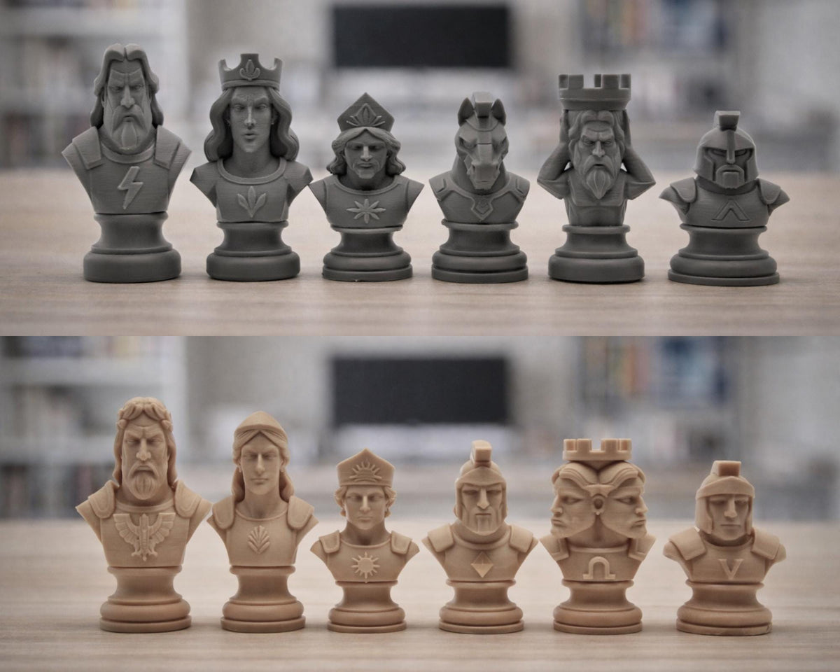 Griechische-Mythologie-Schachfigurenset – komplettes 32-teiliges Schachset – Ansicht 7