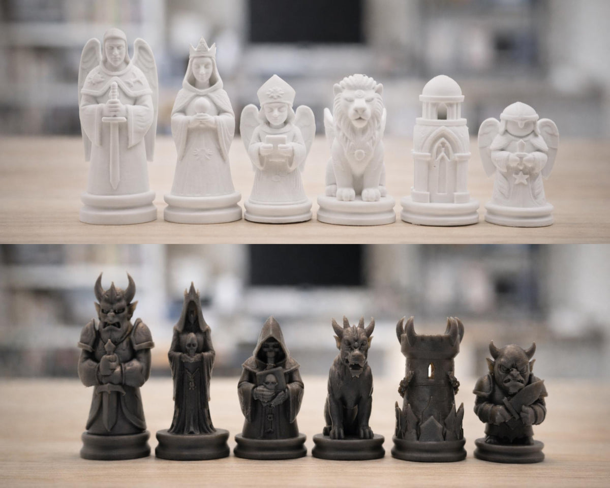 Unterwelt-Schachfigurenset – komplettes 32-teiliges Schachset – Ansicht 7