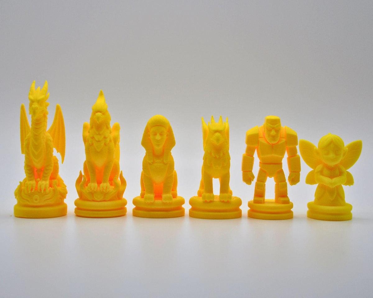 Mythische-Kreaturen-Schachfigurenset – komplettes 32-teiliges Schachset – Ansicht 6
