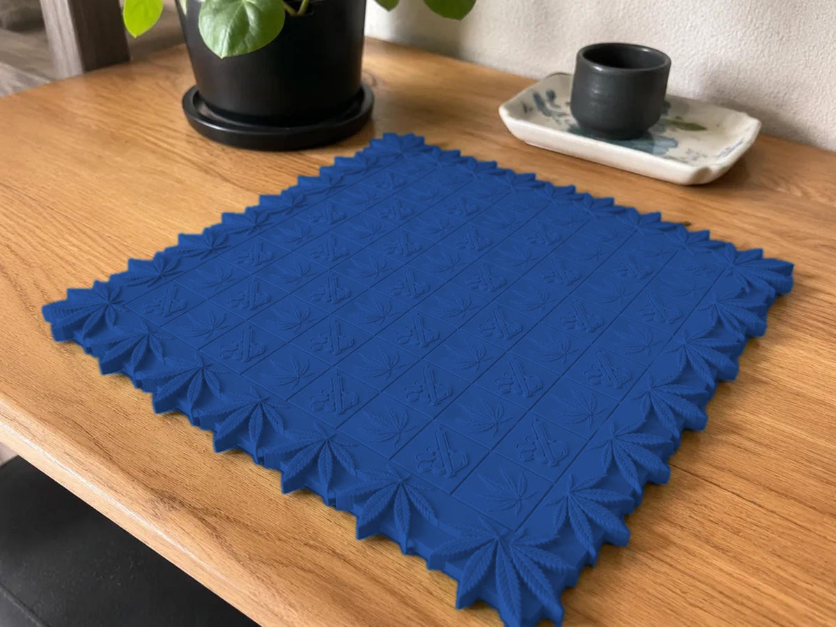 Blatt-Schachbrett mit Relief – dekoratives 8×8-Brett – Ansicht 8