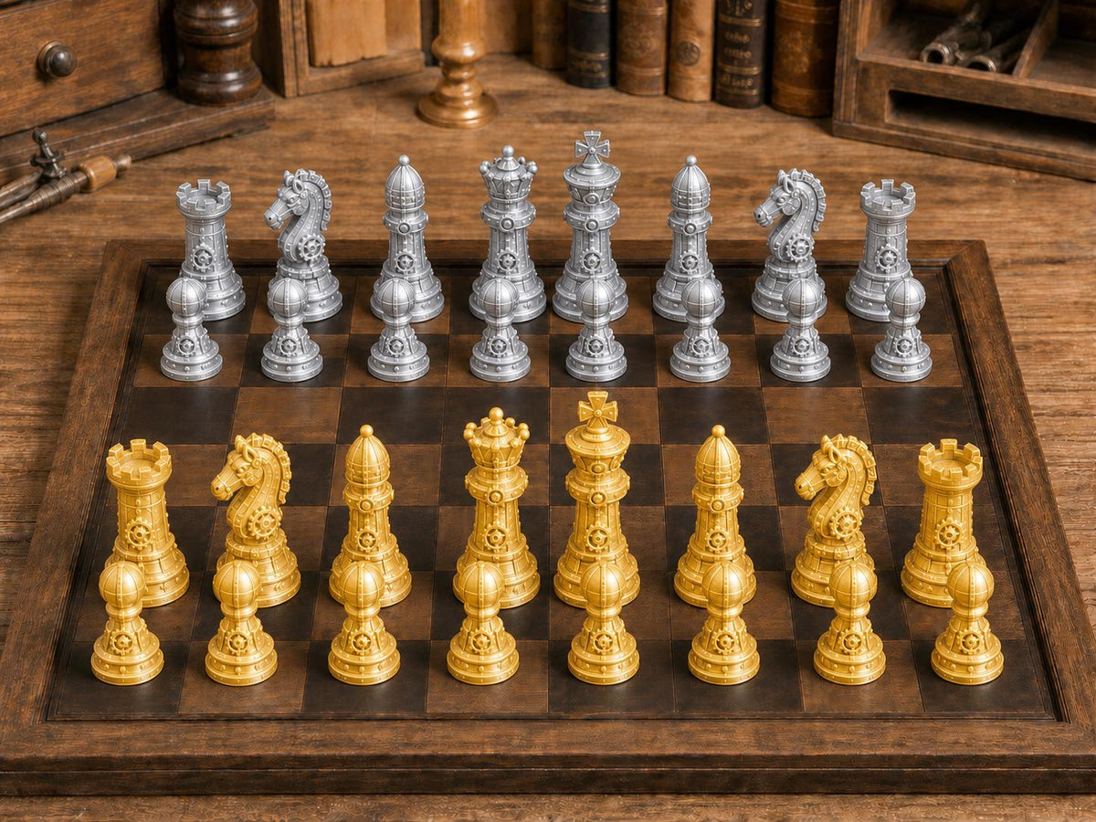 Meisterwerkstatt – komplettes 32-teiliges Schachfigurenset – Ansicht 4