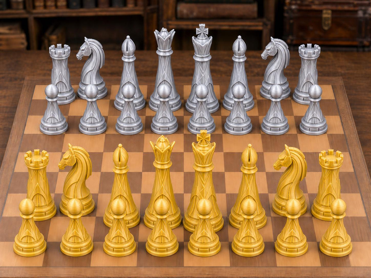 Moderne Monarchen – komplettes 32-teiliges Schachfigurenset – Ansicht 4