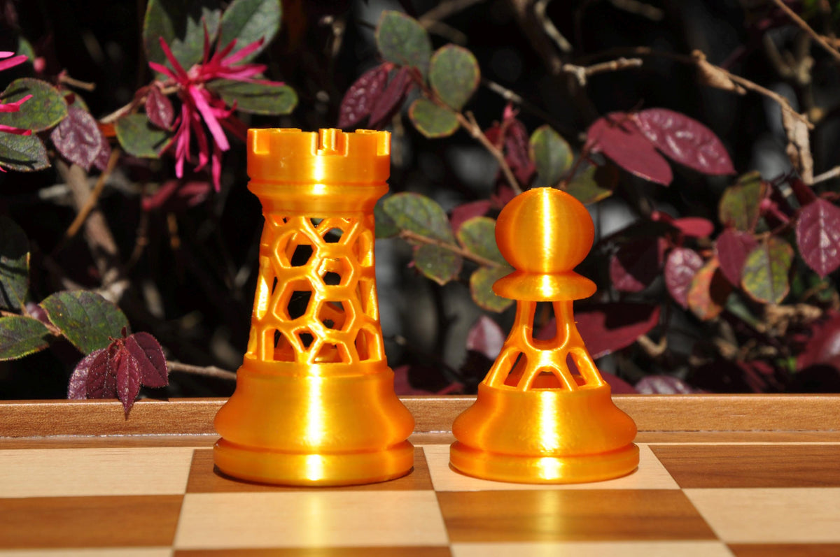 Voronoi-Schachfigurenset – komplettes 32-teiliges Schachset – Ansicht 9