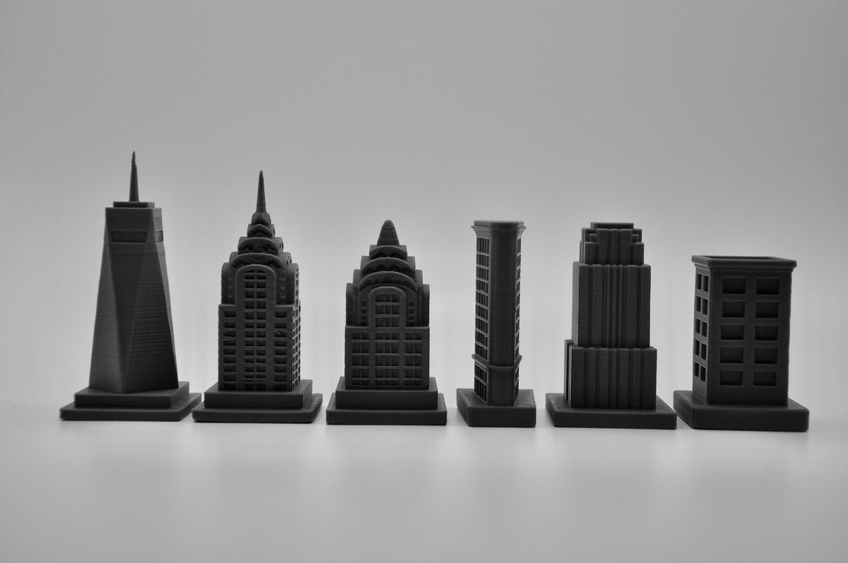 New-Yorker-Architektur-Schachfigurenset – komplettes 32-teiliges Schachset – Ansicht 6