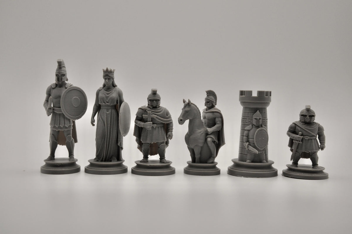 Sparta-Krieger-Schachfigurenset – komplettes 32-teiliges Schachset – Ansicht 6