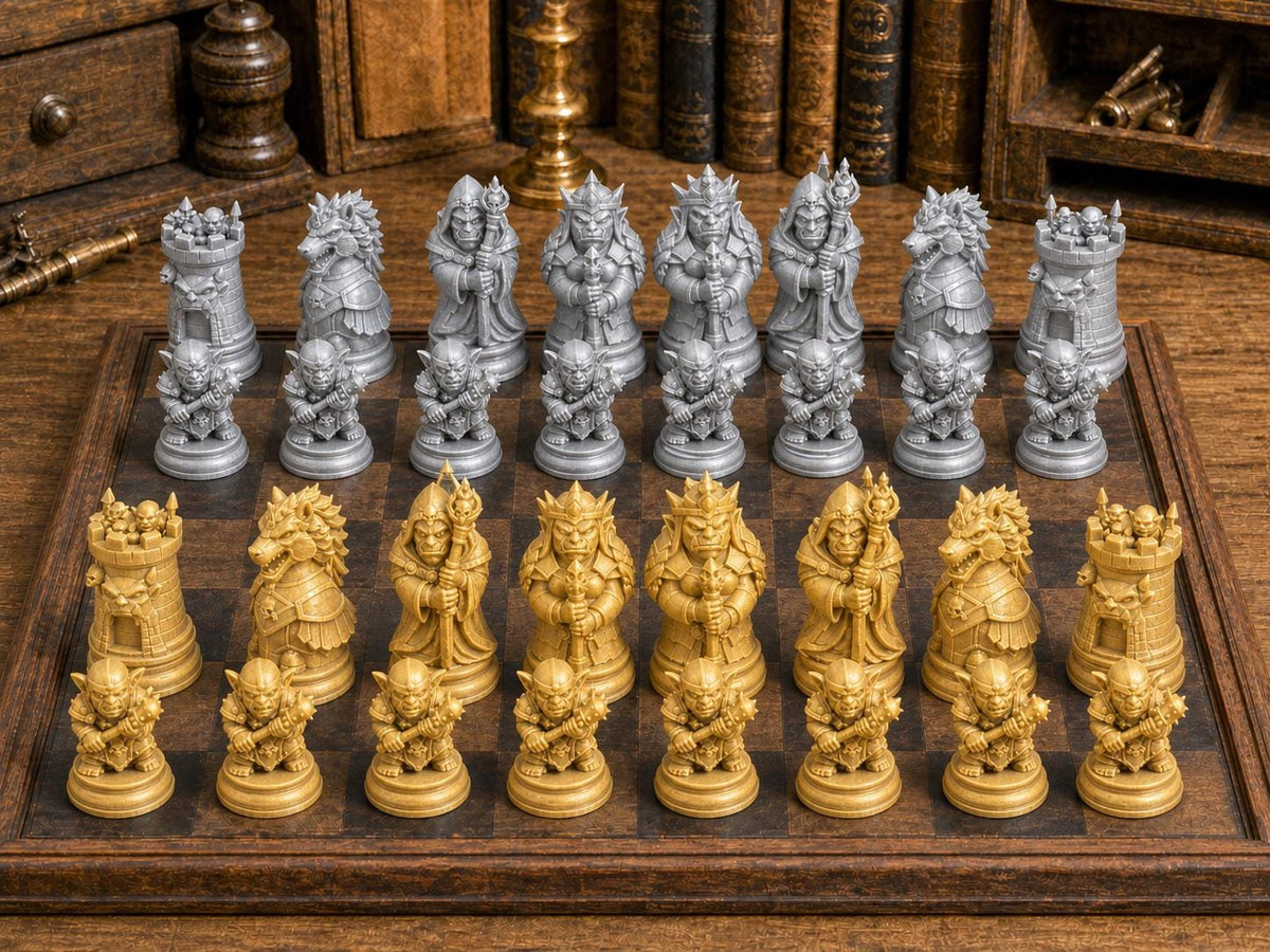 Orks – komplettes 32-teiliges Schachfigurenset – Ansicht 4