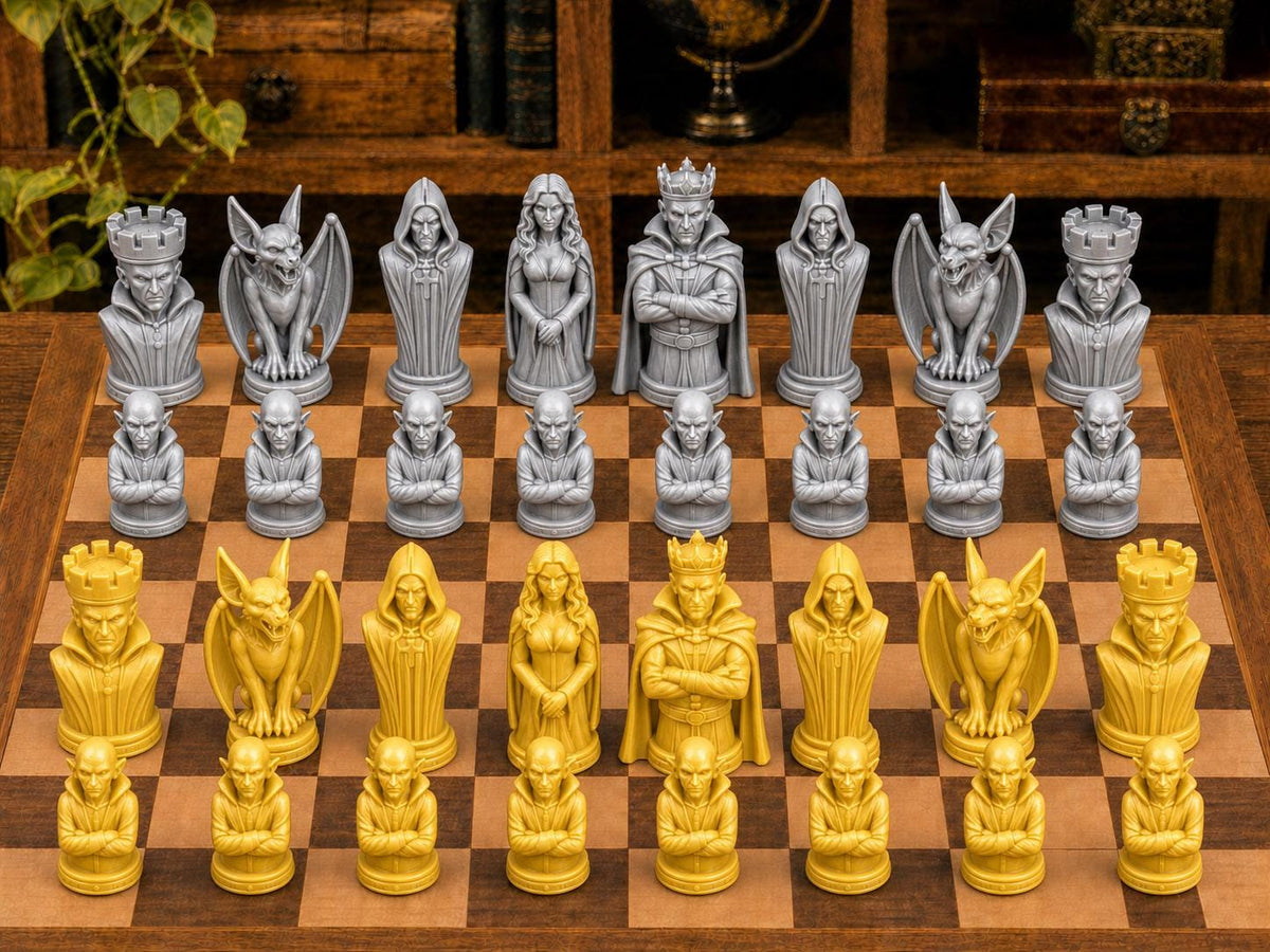 Vampire – komplettes 32-teiliges Schachfigurenset – Ansicht 4