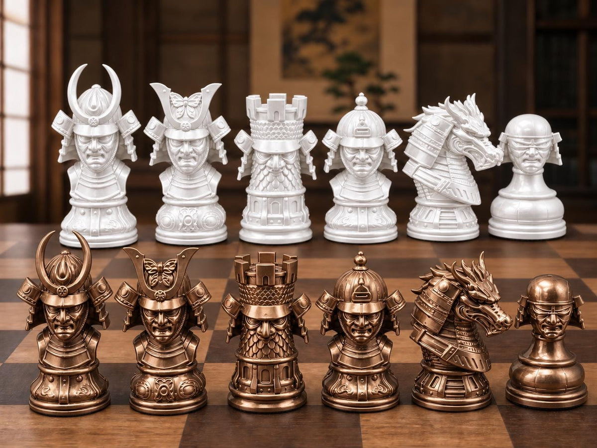 Samurai-Oni-Schachfigurenset – komplett 32-teilig – Ansicht 13