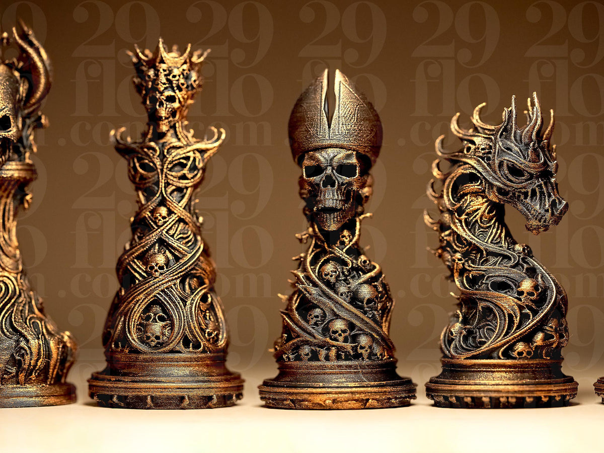 Gothic Ornamental Chess Set – Ansicht 2