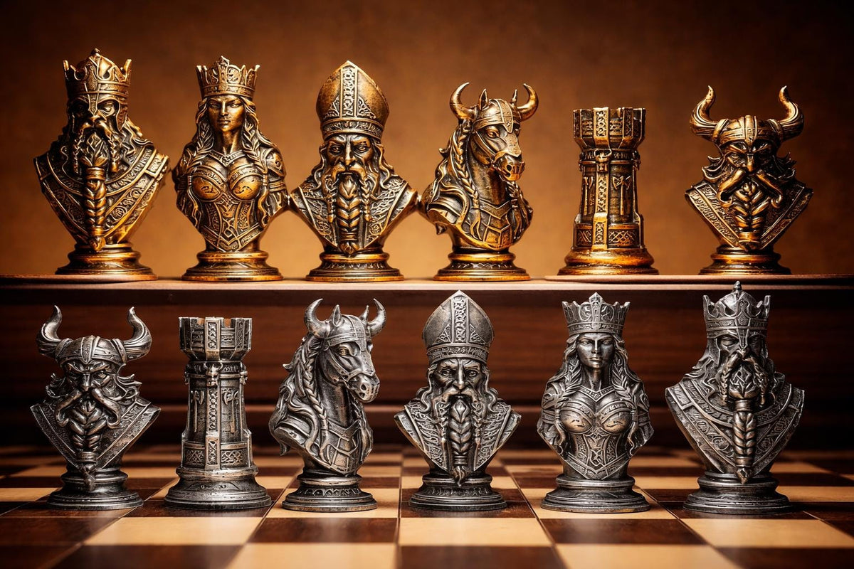Wikinger Schachfiguren Set – Ansicht 1
