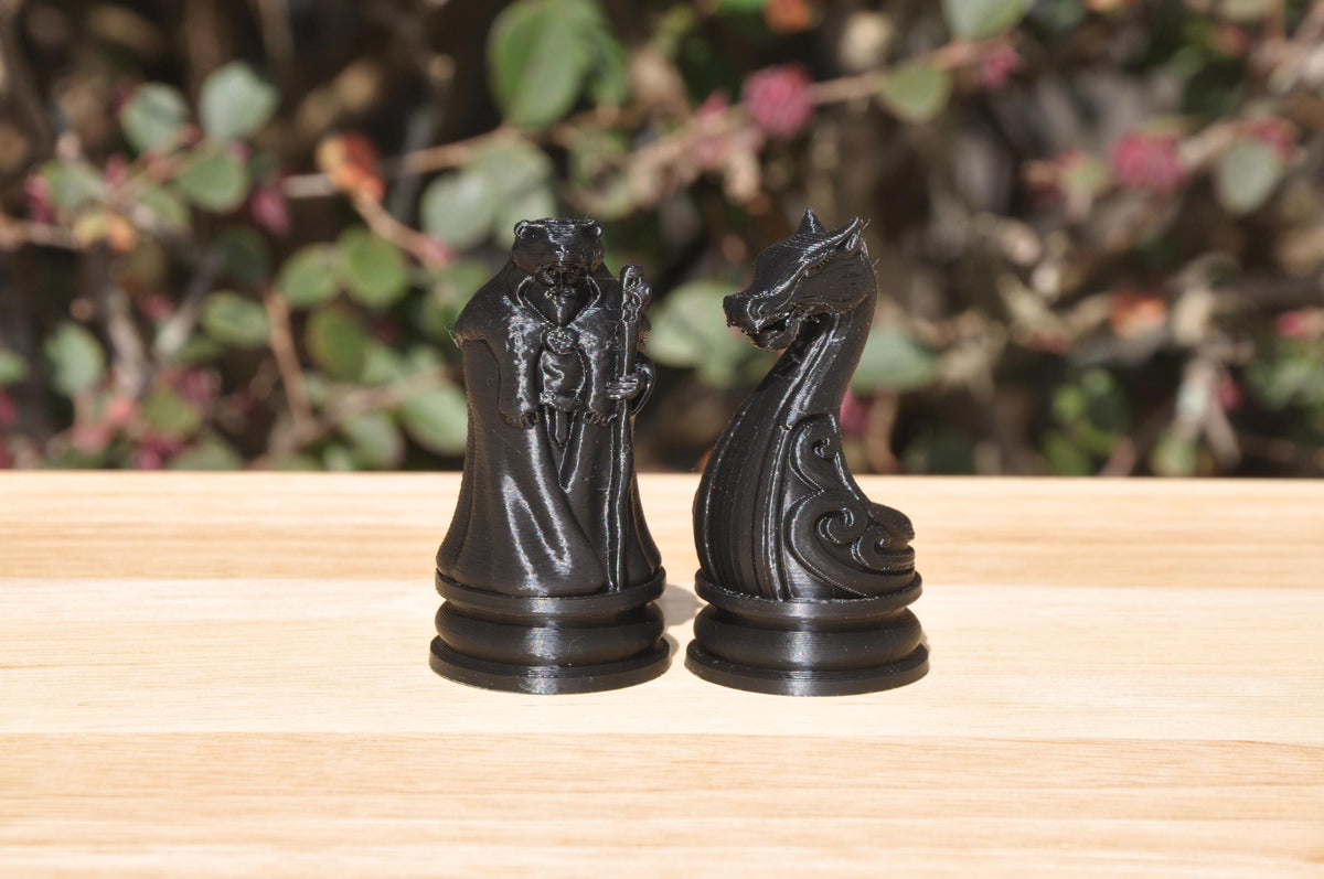 Wikinger-Schachfigurenset – komplettes 32-teiliges Schachset – Ansicht 8