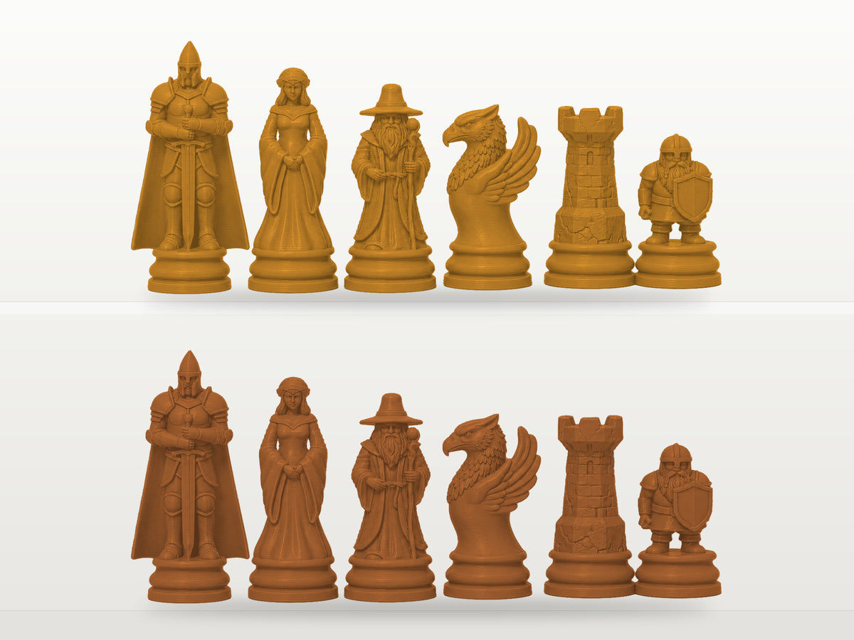 Klassisches Fantasy-Schachfigurenset – komplett 32-teilig – Ansicht 7