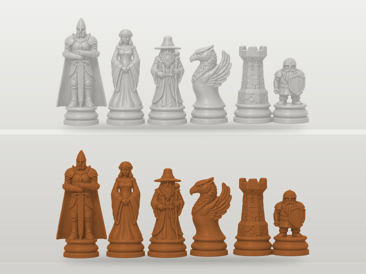 Klassisches Fantasy-Schachfigurenset – komplett 32-teilig – Ansicht 13