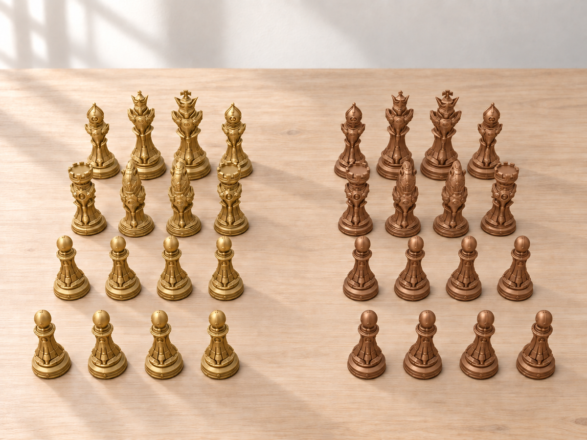 Royal Mech – Schachfigurenset mit 32 Figuren – Ansicht 7