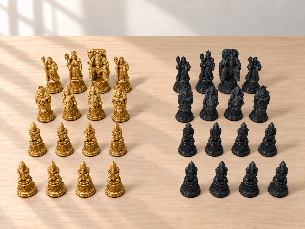 Orc-Crown Line – Schachfigurenset mit 32 Figuren – Ansicht 5