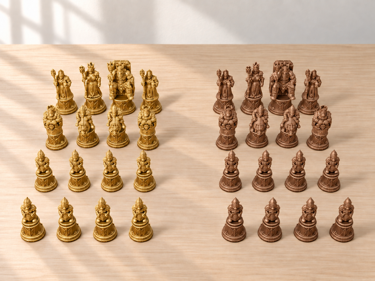 Orc-Crown Line – Schachfigurenset mit 32 Figuren – Ansicht 7