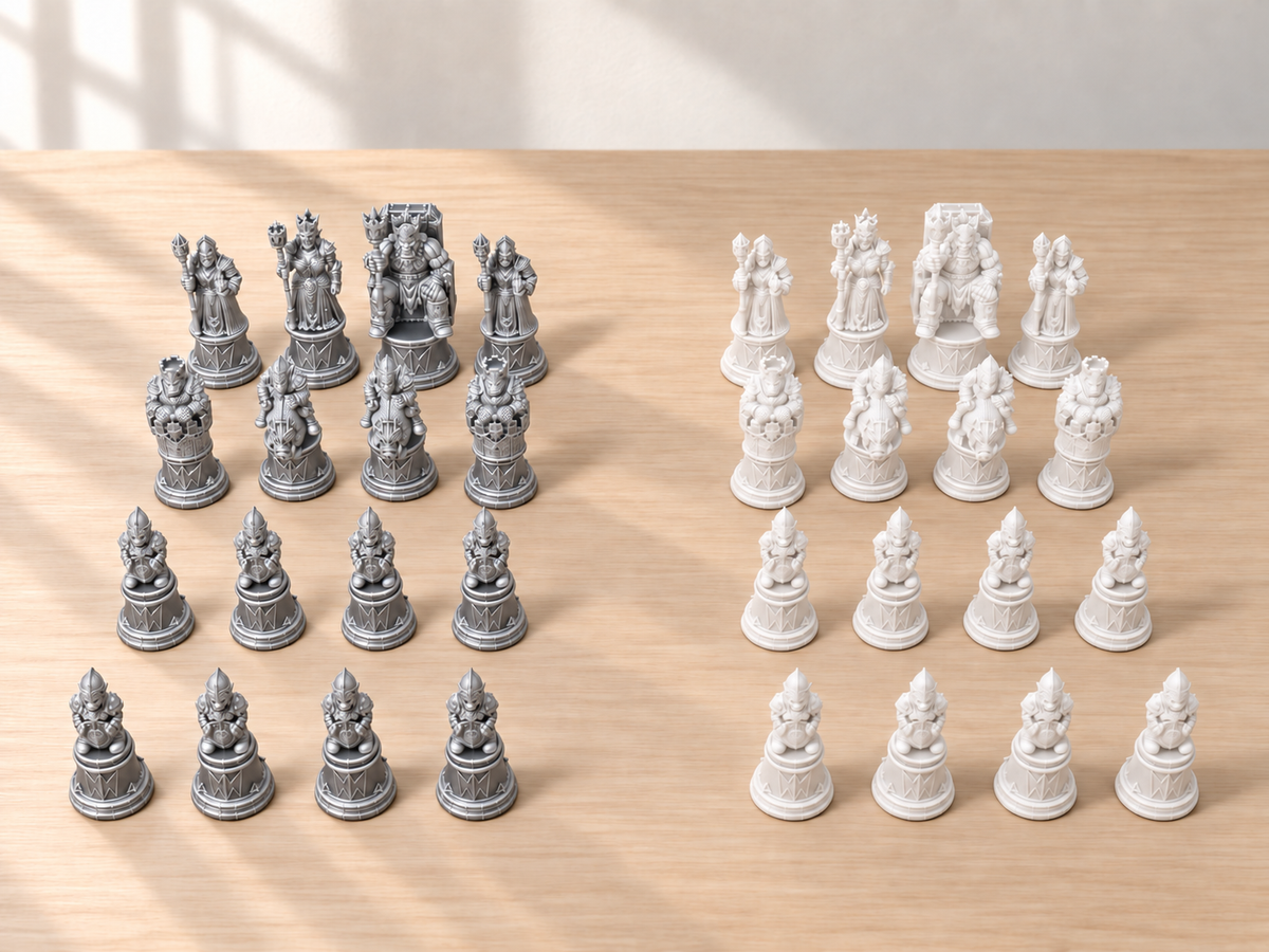 Orc-Crown Line – Schachfigurenset mit 32 Figuren – Ansicht 9