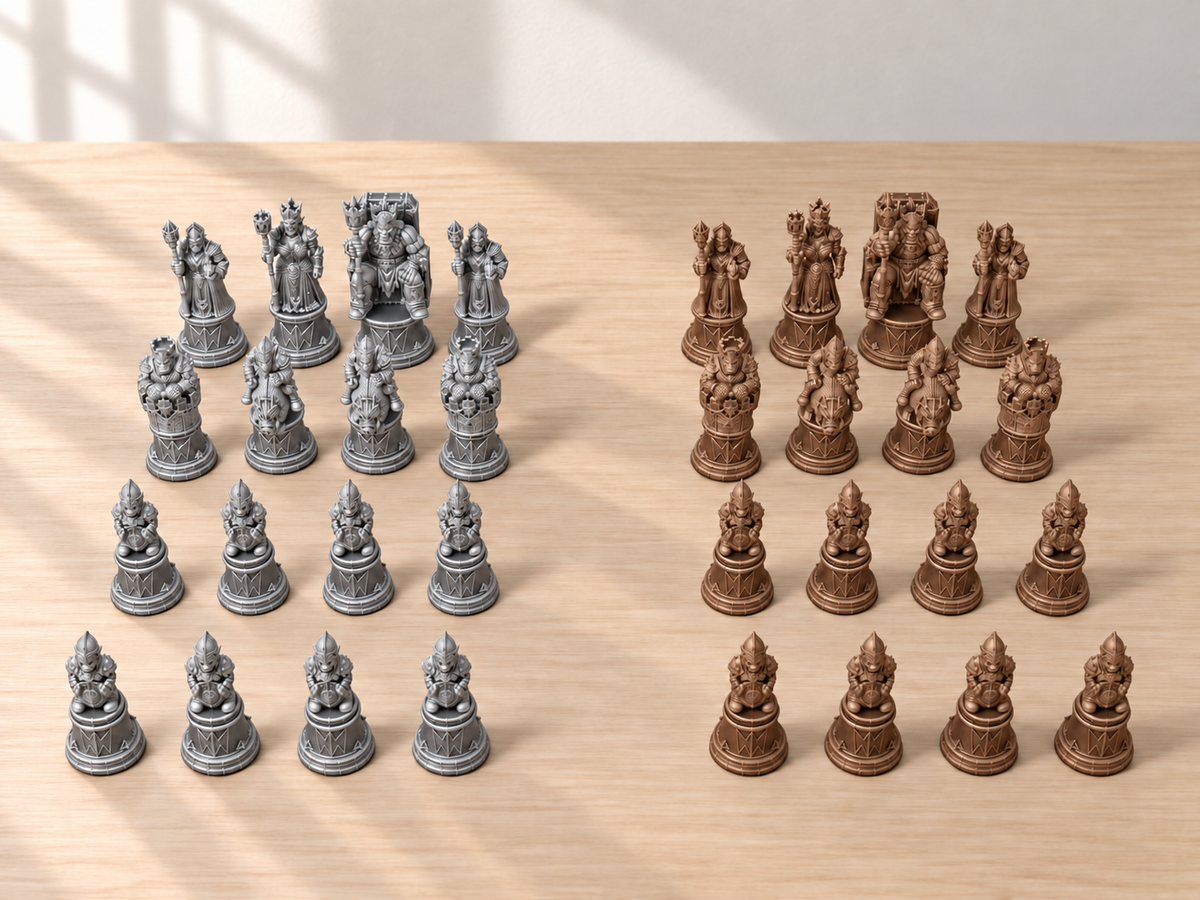 Orc-Crown Line – Schachfigurenset mit 32 Figuren – Ansicht 10
