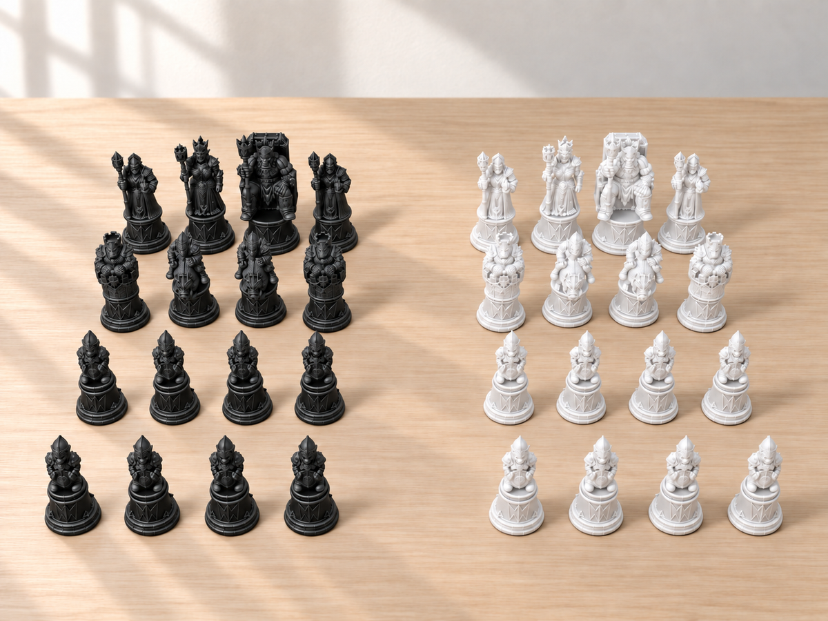 Orc-Crown Line – Schachfigurenset mit 32 Figuren – Ansicht 11