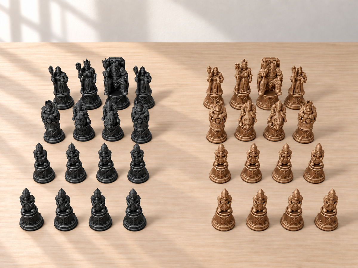 Orc-Crown Line – Schachfigurenset mit 32 Figuren – Ansicht 12