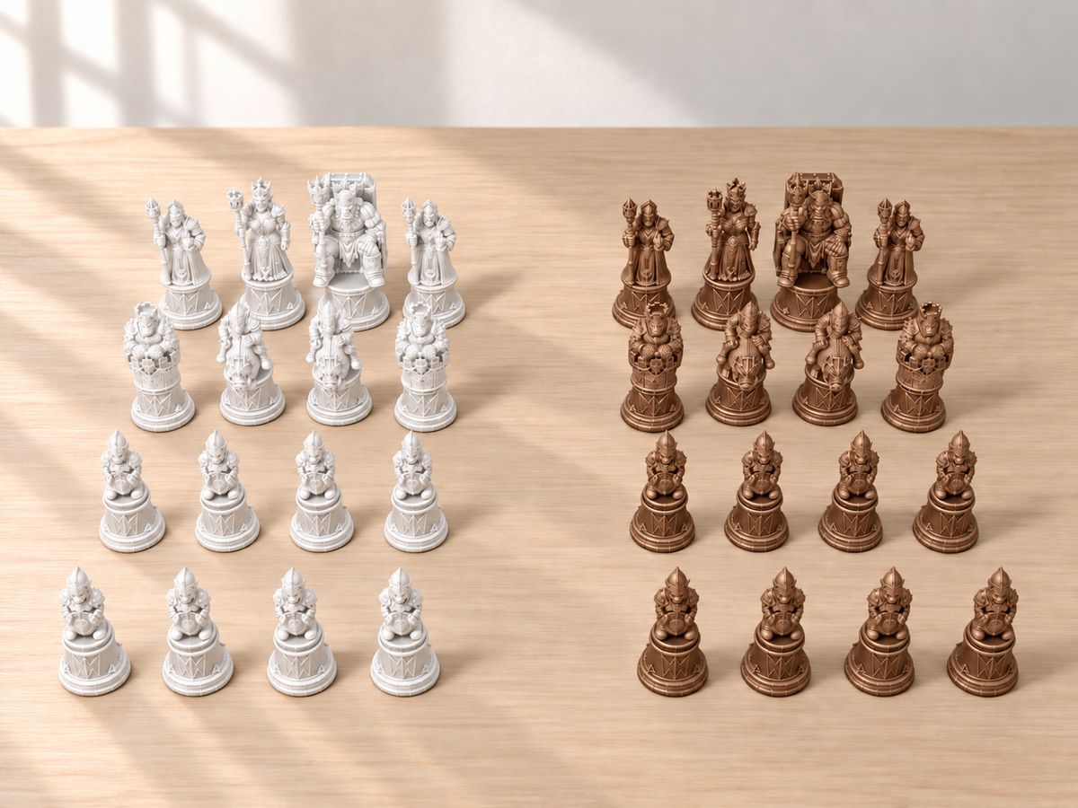 Orc-Crown Line – Schachfigurenset mit 32 Figuren – Ansicht 13