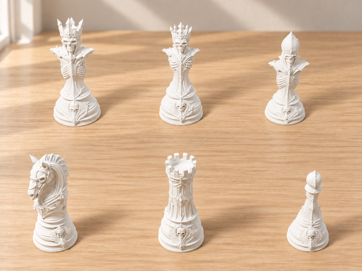 Grimm Hollow – Schachfigurenset mit 32 Figuren – Ansicht 2
