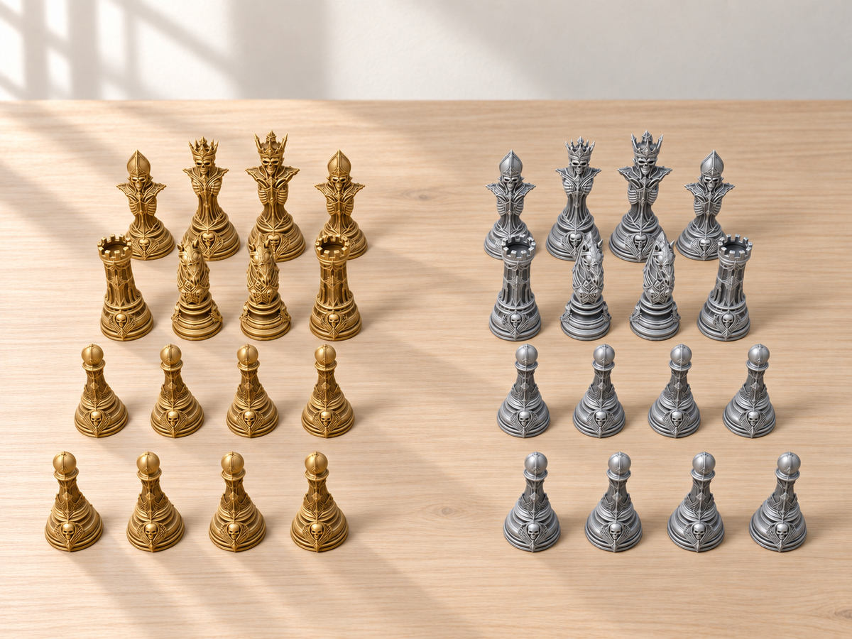Grimm Hollow – Schachfigurenset mit 32 Figuren – Ansicht 4