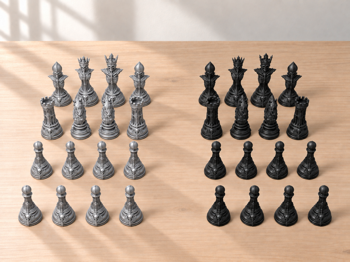 Grimm Hollow – Schachfigurenset mit 32 Figuren – Ansicht 8