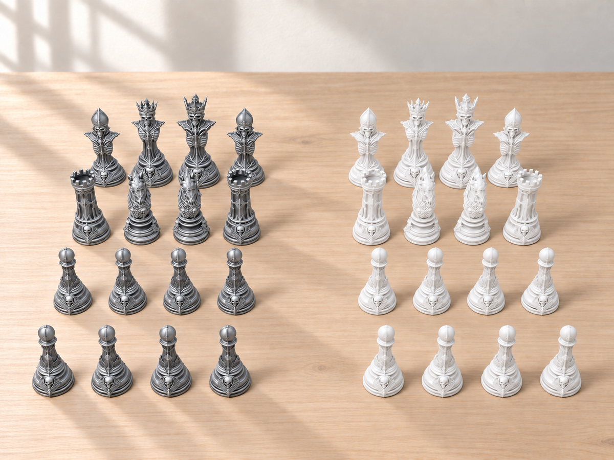 Grimm Hollow – Schachfigurenset mit 32 Figuren – Ansicht 9