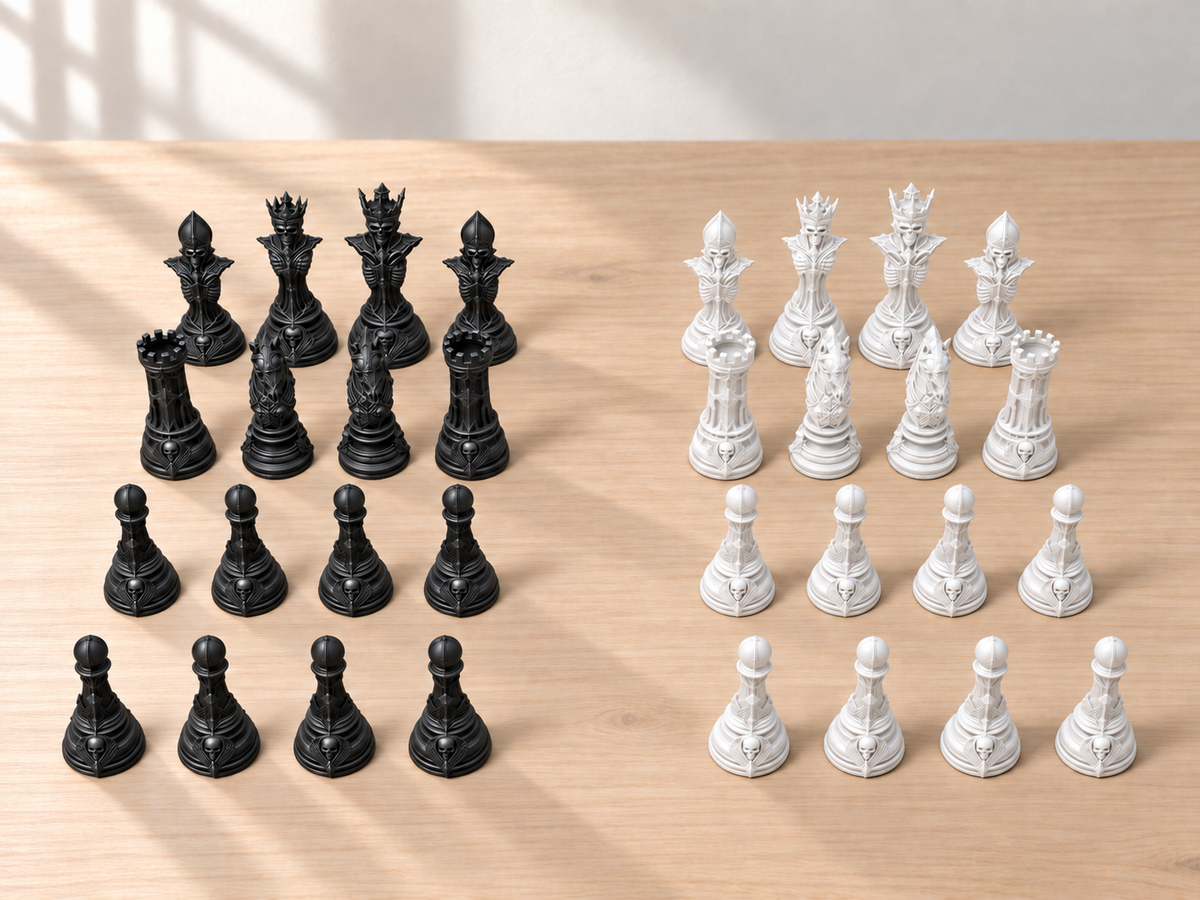 Grimm Hollow – Schachfigurenset mit 32 Figuren – Ansicht 11