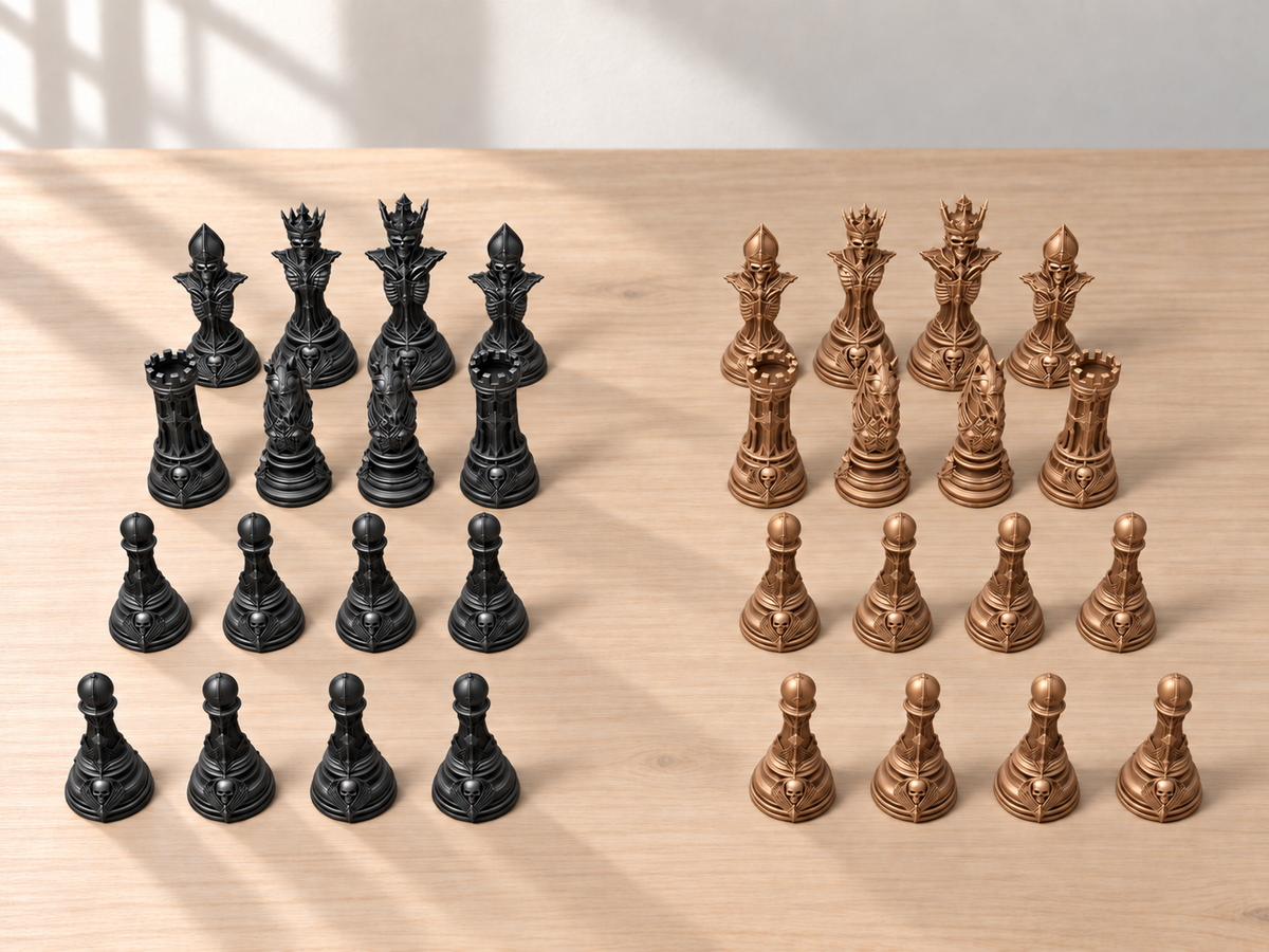 Grimm Hollow – Schachfigurenset mit 32 Figuren – Ansicht 12