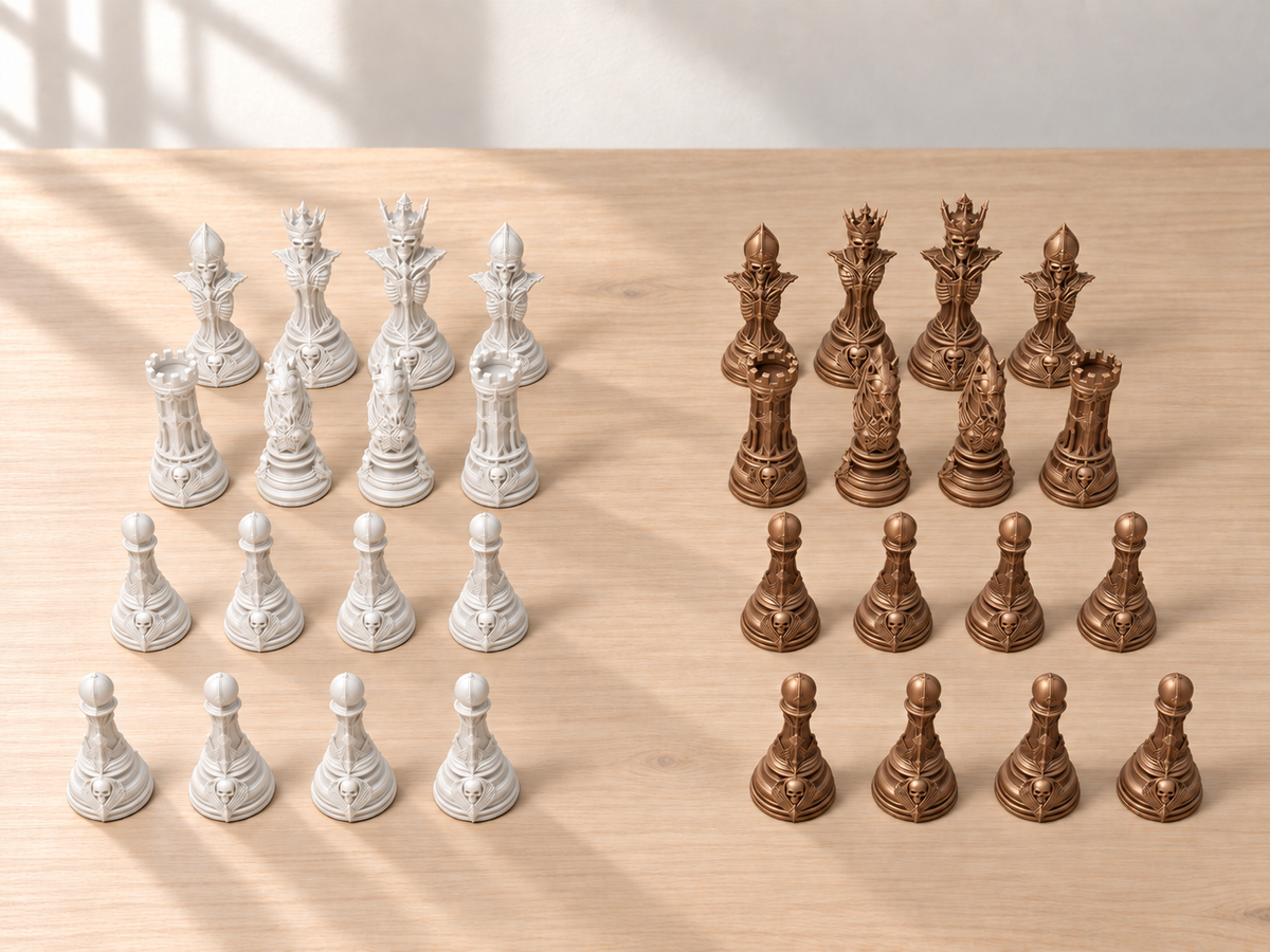 Grimm Hollow – Schachfigurenset mit 32 Figuren – Ansicht 13