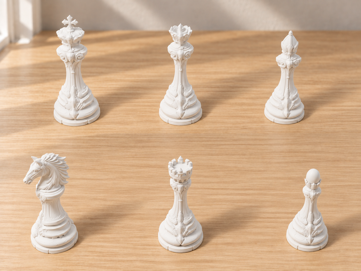 Auric Paragon Atelier – Schachfigurenset mit 32 Figuren – Ansicht 2