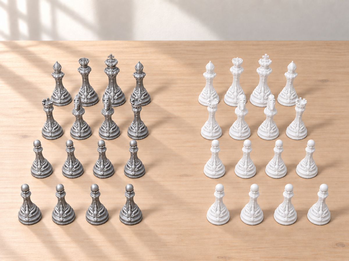 Auric Paragon Atelier – Schachfigurenset mit 32 Figuren – Ansicht 9
