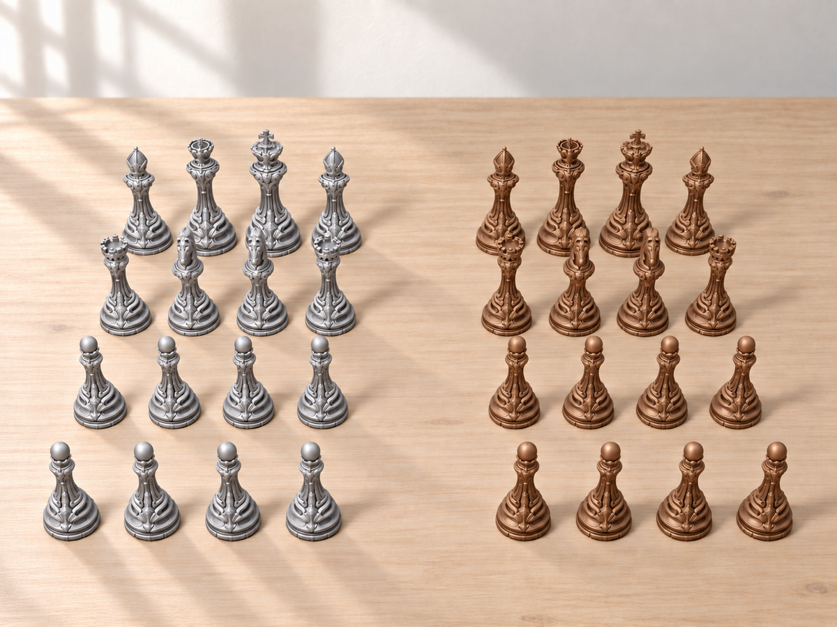 Auric Paragon Atelier – Schachfigurenset mit 32 Figuren – Ansicht 10