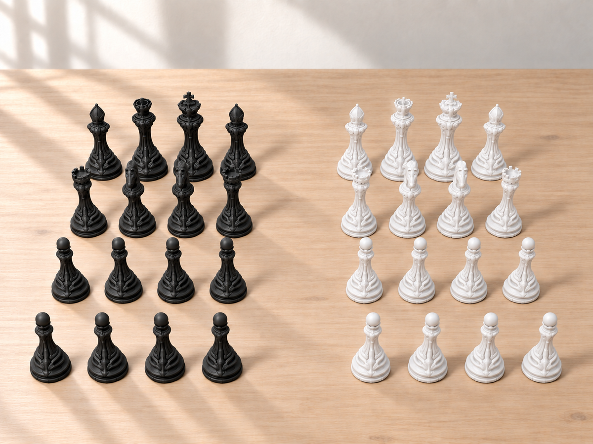 Auric Paragon Atelier – Schachfigurenset mit 32 Figuren – Ansicht 11