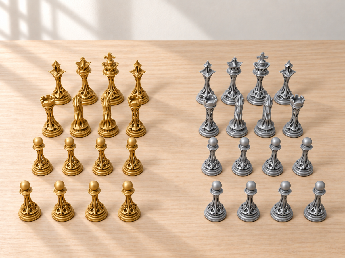 Ivory Sanctum – Schachfigurenset mit 32 Figuren – Ansicht 4