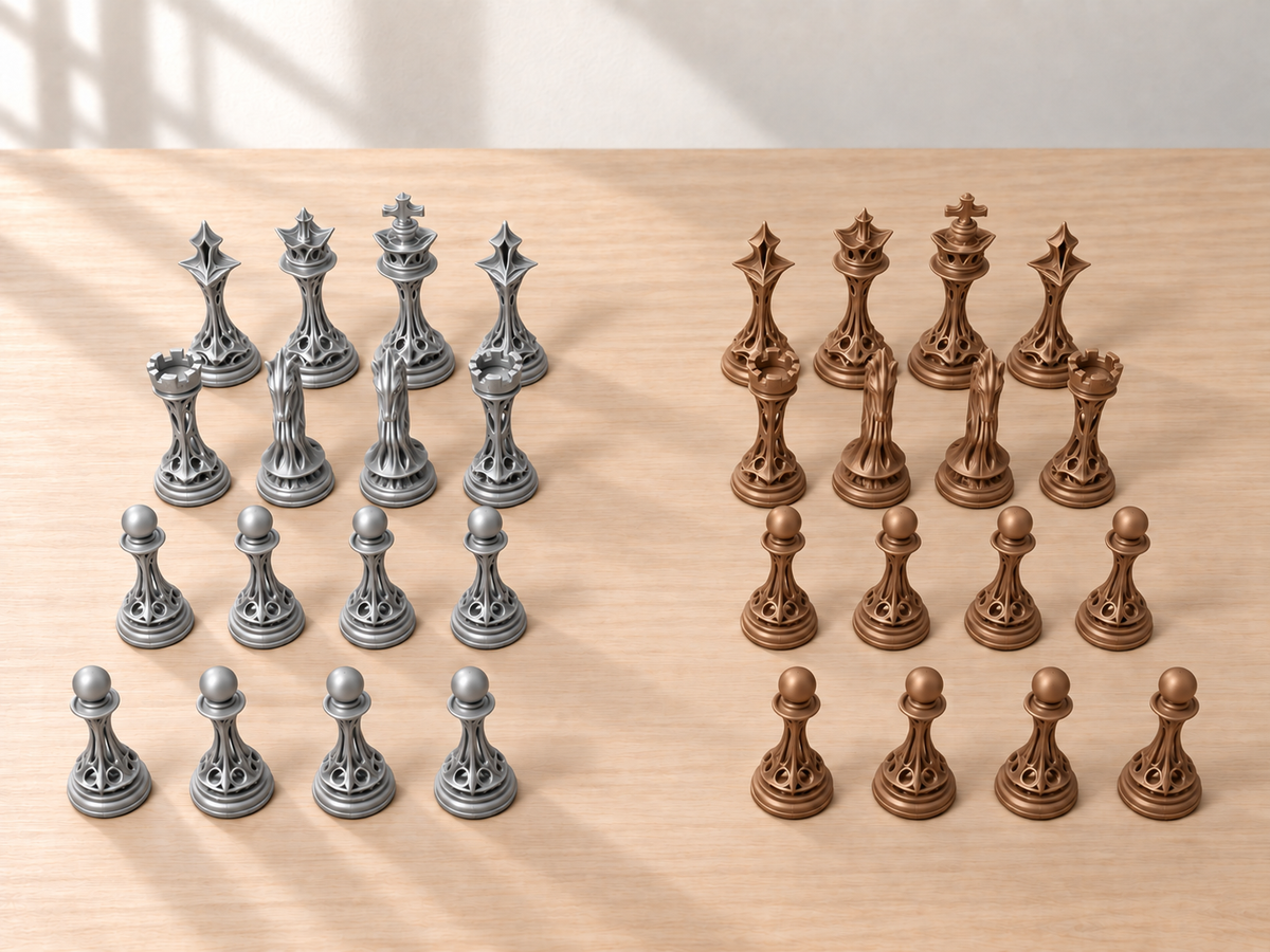 Ivory Sanctum – Schachfigurenset mit 32 Figuren – Ansicht 10