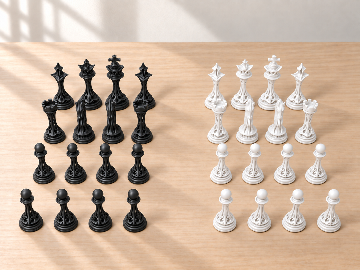 Ivory Sanctum – Schachfigurenset mit 32 Figuren – Ansicht 11