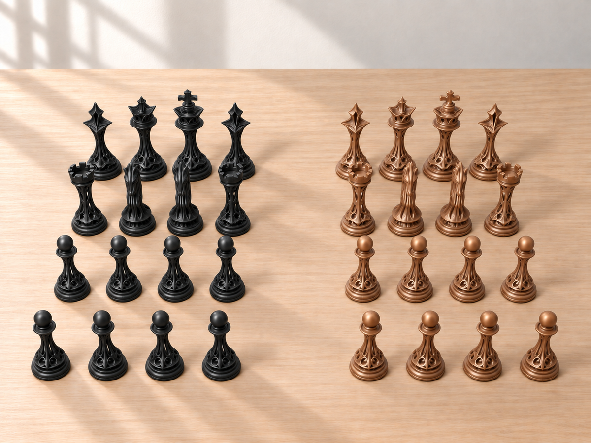 Ivory Sanctum – Schachfigurenset mit 32 Figuren – Ansicht 12